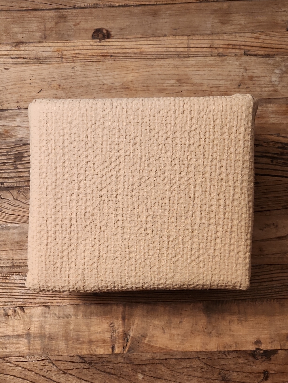 Threshold Full/Queen Washed Waffle Weave Duvet Cover - Horseradish